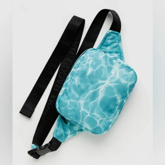 NWT Baggu Puffy Fanny Pack & Wallet in Pool - Picture 2 of 4